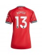 Manchester United Patrick Dorgu #13 Replika Hemmakläder Dam 2025-26 Kortärmad
